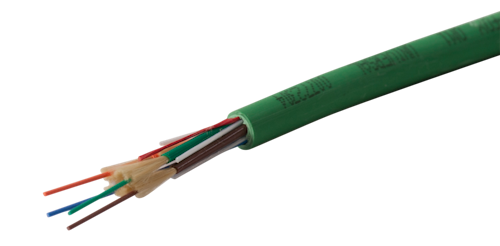 hexatronic fiberoptic Fiberkabel occ ub02 2x50/125 om2 6mm grön