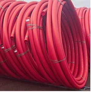 haka plast Pe puurimistoru 1250n 75x4,5 100m punane