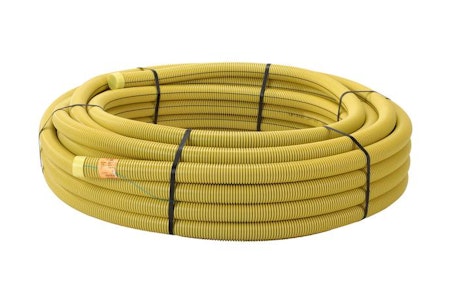 uponor infra 50/42mm kabelbeskyttelsesrør 50m gul m/trekketråd dv pe