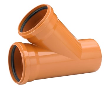 uponor infra 250/160mm spillvann pvc gren 45gr m/pakn