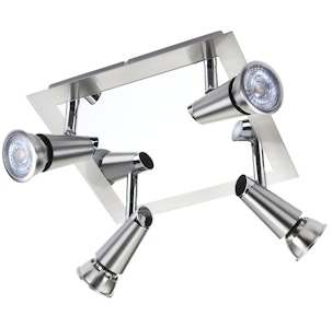 sg armaturen Con børstet stål 4x6w