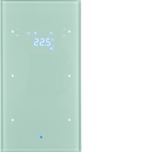 hager Ts 2 k glass alu m termostat 75642034 hager systemer as