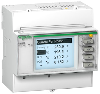 schneider electric Kombinationsinstrument pm3200, din-montage