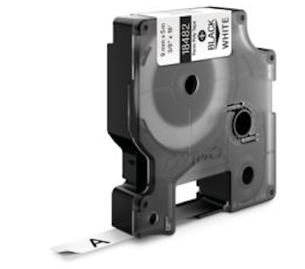 dymo Id1 tap 19mm polyester vit/svart