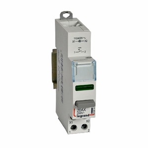 legrand Surulüliti din-liistule 20a 250v 1no + led roheline