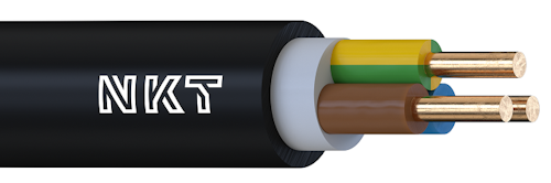 nkt Paigalduskaabel must cyky-j 3x2,5 re 750v eca