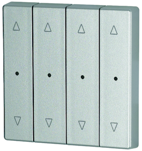 eaton 4-felts vippe sølv 55x55mm o/n cwiz-04/23-led