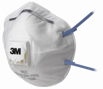 3m Støvmaske m/ventil 8822, kl. ffp2