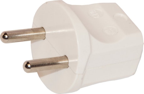 elektrisk import Støpsel 613 u/jord rett ei el.import
