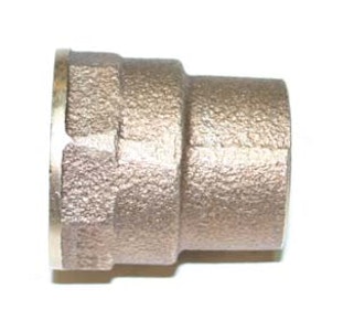 c. g. werther marketing 15 mm x 3/4" overgangsmuffe, rødg. 4270 g