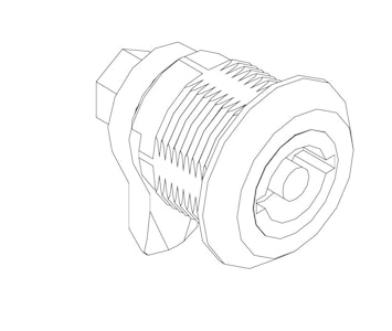 eaton Lås/lukketøj f.3mm din nøkkel 220b0012 lås/lukketøj