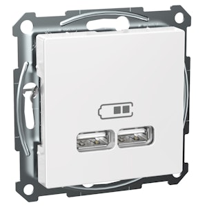 schneider electric Laddningsstation exxact usb typ a 2 ut 2,1a 2 x 1,05a