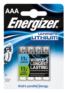 energizer Batteri lithium ultimate lithium new aaa 4p