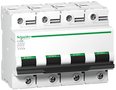 schneider electric Dvärbrytare c120n 4p c125a