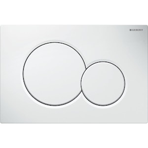 geberit Loputusplaat valge,kahesüst geberit sigma01