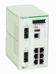 schneider Switch 6 10/100tx, 2 100fx-sm tcsesm083f2cs0