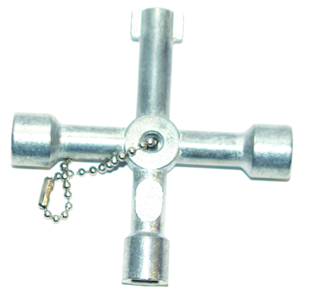 abiko Nøkkel m/ 4 dimensjoner skapnøkkel x