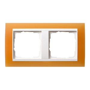 micro matic 2-hulls ramme opak orange/hv. gira