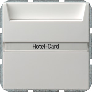 micro matic Bryter-hotelkort renhv. glans gira