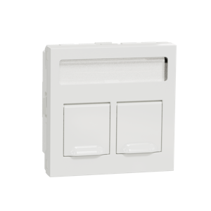 schneider electric Kanavadatarasia unica system+ ol45 2xrj45 actassi suora valk