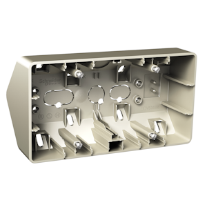 schneider electric Hörnbox 2-fack metallic
