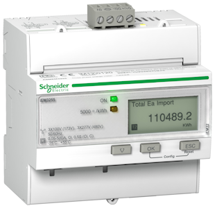 schneider electric Kwh-mätare kwh mätare f ct m modbus +i/o