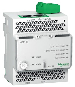 schneider Egx150 modbus/ethernet gateway