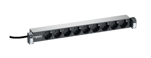 schneider Strømlist 230v 8xschuko m/bryt vdig162731