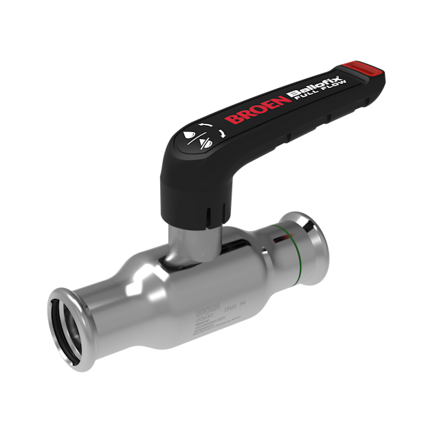 BROEN Ballofix full flow BALL VALVE FULL FLOW SS 15x15 PRESS LOW ...