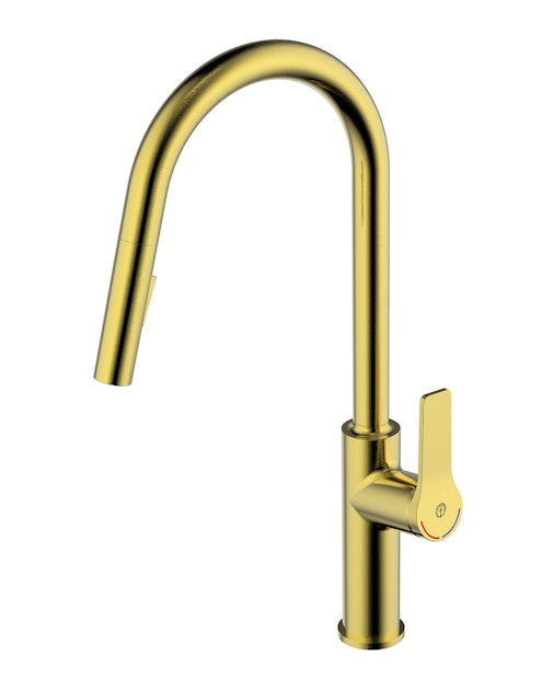 GUSTAVSBERG KITCHEN MIXER GUSTAVSBERG EPIC PULLOUT SPOUT BRASS