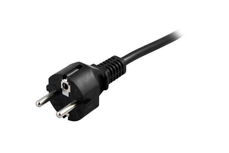 NETTKABEL M/PLUGG 3M IP44 3G1,5MM2, SORT | Reservedeler/tilbehør ...
