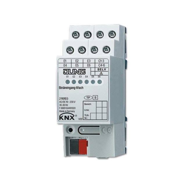 JUNG INPUT MODULE KNX BINARY INPUT 6-GANG | Installation Bus Systems ...