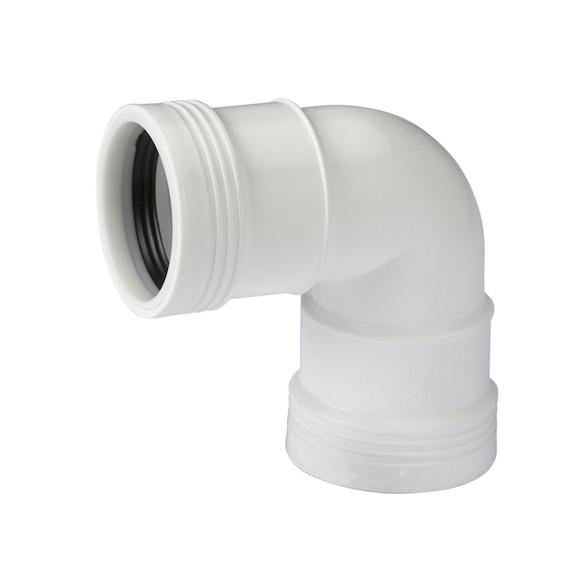 WAVIN HT SOCKET BEND WAVIN 32x88,5 WHITE PP | Inhouse plastic sewage ...