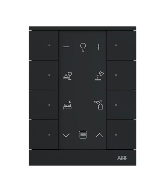 ABB PUSH-BUTTON FAH 8-GANG BLACK | Other Control Systems | Onninen