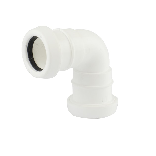 PIPELIFE HT SOCKET BEND 32x88,5 WHITE PP | Inhouse plastic sewage pipe ...