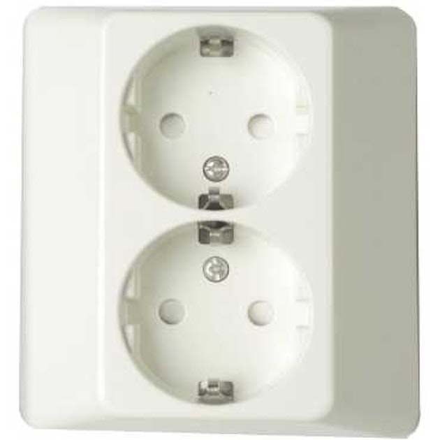 SCHNEIDER ELECTRIC OUTLET ARTIC 2WAY EARTHED WHITE 25 Socket Outlets