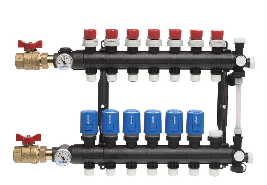UPONOR MANIFOLD UPONOR R2I 17x2mm 7 LOOPS QE | Underfloor heating | Onninen