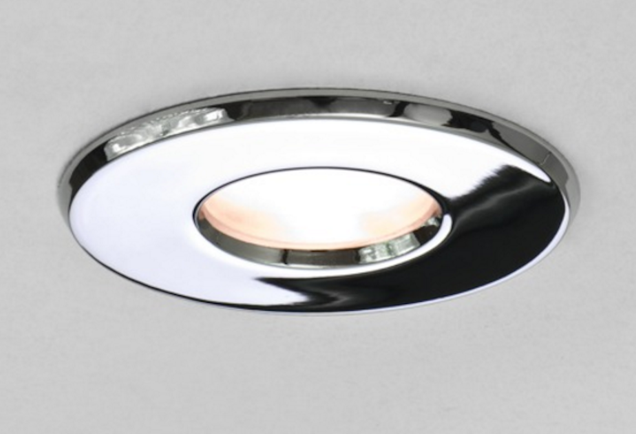 Spot détecteur, Draco, chrome, IP65, LED, 3000 ou 4000K, 655-710 lm,  Ø6,75cm, H5,26cm - Solum - Luminaires Nedgis