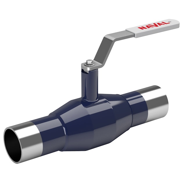 NAVAL BALL VALVE HIGH STEM DN10 PN40 WELD ENDS 284462 Carbon Steel