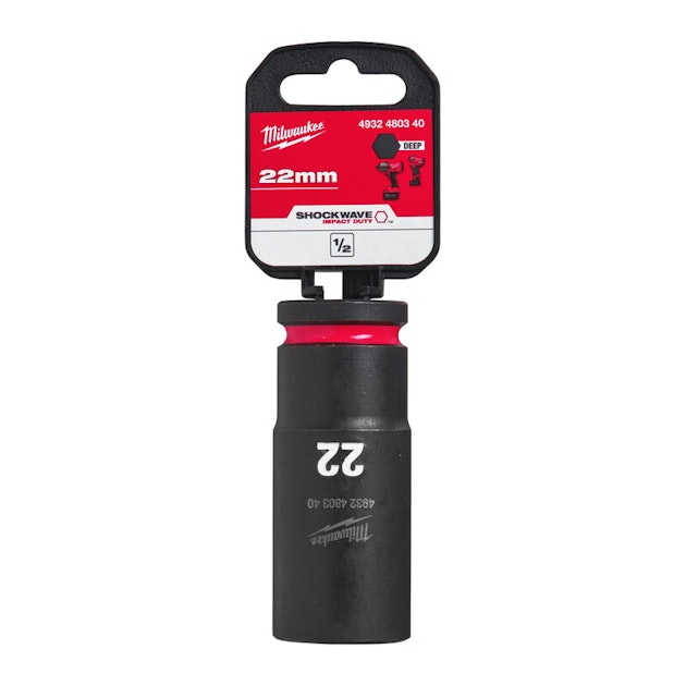 MILWAUKEE SOCKET MILWAUKEE 1 2in SHW DEEP 22mm Socket Sets Onninen milwaukee-socket-milwaukee-1-2in-shw-deep-22mm-socket-sets-onninen