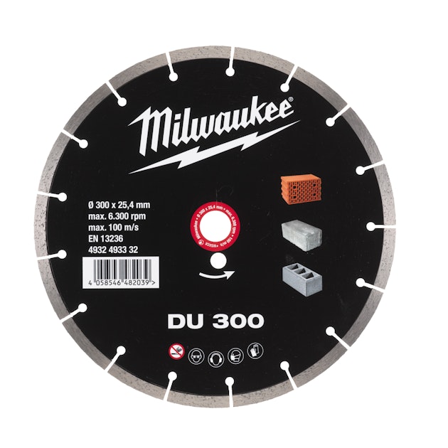 MILWAUKEE DIAMOND CUT WHEEL MILWAUKEE DU 300MM Diamond Discs Onninen