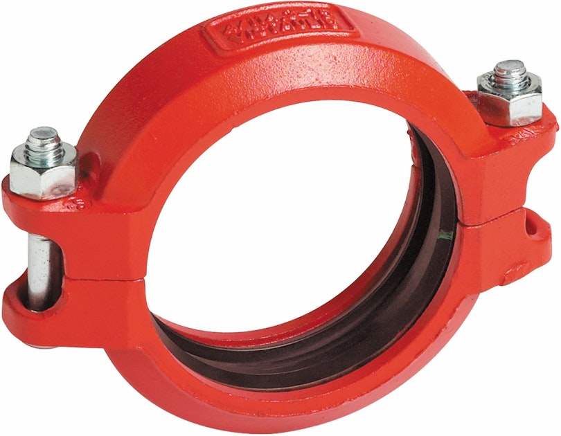 VICTAULIC GROOVED COUPLING FLEXIPLE DN150 Style 75 RED Groove victaulic-grooved-coupling-flexiple-dn150-style-75-red-groove