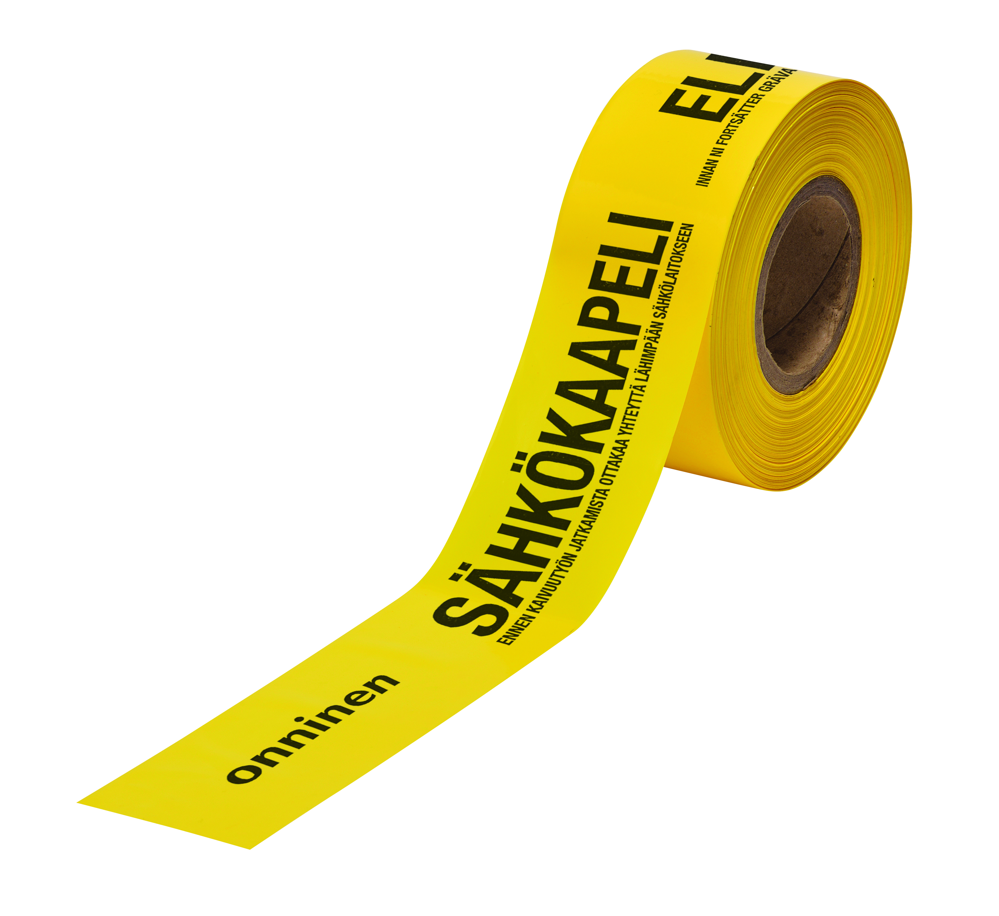 ONNINEN WARNING TAPE ELETRIC CABLE 75x0,1mm 500m YELLOW | Underground  Protection Tubes And Fittings | Onninen