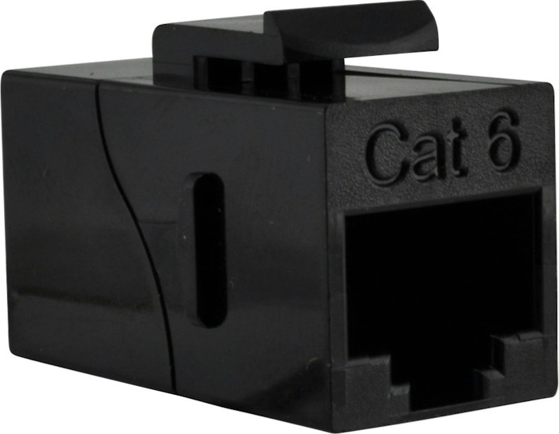 FSR COUPLING PLATE RJ45 CAT6 F/F CONNECTOR BLACK | Cable Ducts | Onninen