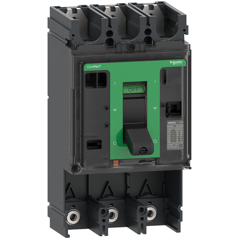 SCHNEIDER ELECTRIC MOULDEDCASE CIRCUITBREAKER NSX630L FRAME 150KA 3P