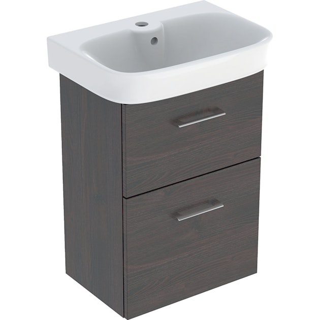 IDO CABINET GLOW 500 WITH DRAWERS BROWN | Bathroom vanity units with ...