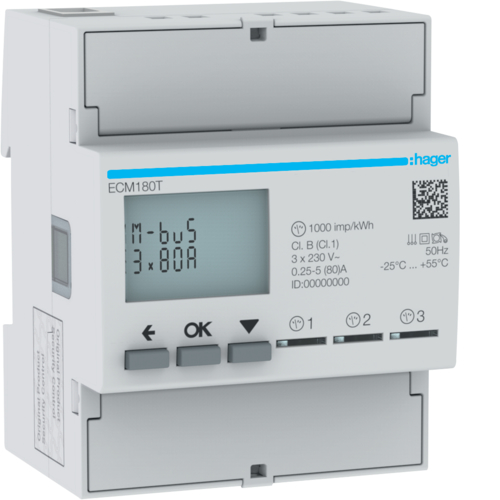 Image of Hager ECM180T energy meter