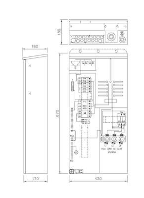 ensto Mittauskeskus esteri evep125.06-y 25a ip34 fe