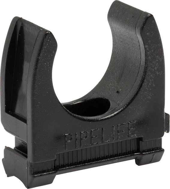 Rørklammer for el-rør 20mm rørklammer, UV stab. svart | Plastrør glatte ...