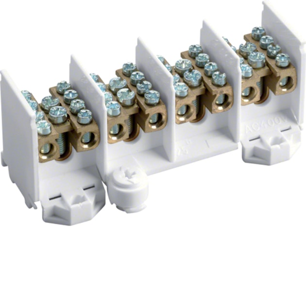 HAGER JUNCTION TERMINAL K28N 4POLE 25/4X16MM2 Earthing And Lightning